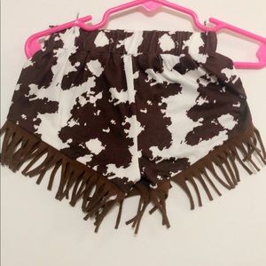 Toddler Cowprint Shorts